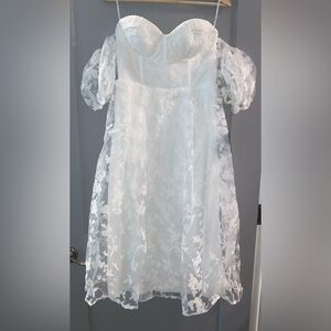 Lulus White Midi Dress *NWT*